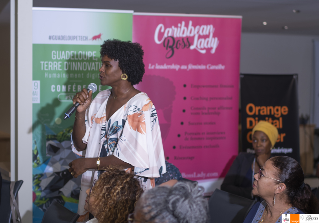 Murielle Rouyard lors de l'Afterwork Caribbean Boss Lady x Orange Antilles-Guyane